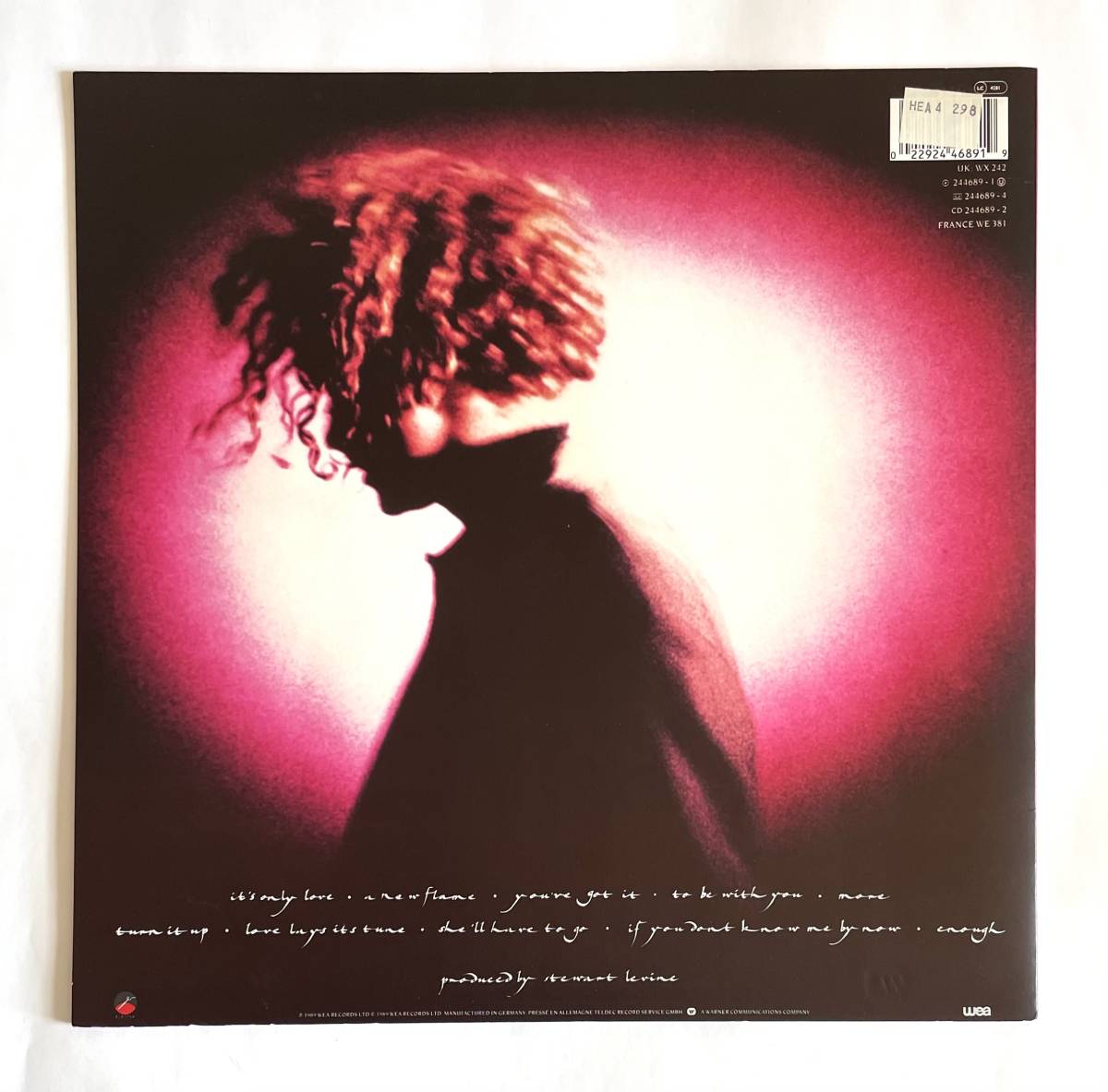 SIMPLY RED / A NEW FLAME 独盤 LPレコード WEA 244689-1 プレスミス有 1989年★シンプリー・レッド ア・ニュー・フレイム_画像2