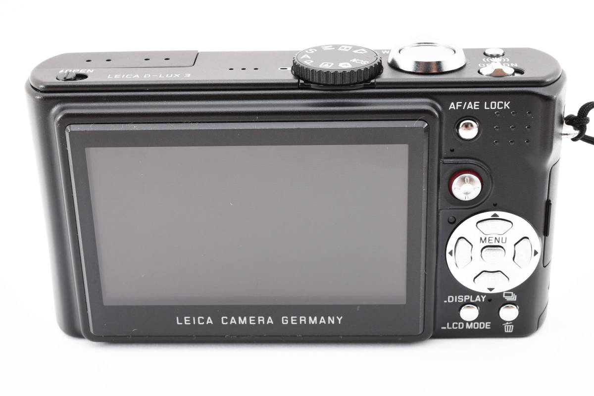 【超美品】 ライカ Leica D-LUX3 ブラック 《純正レザーケース付》 *2041215_画像6