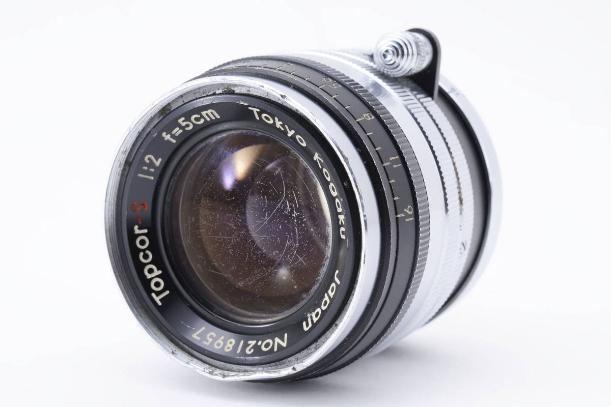 東京光学 TOKYO KOGAKU Topcor-S 5cm F2 黒帯 ライカ Leica Lマウント L39 #1028