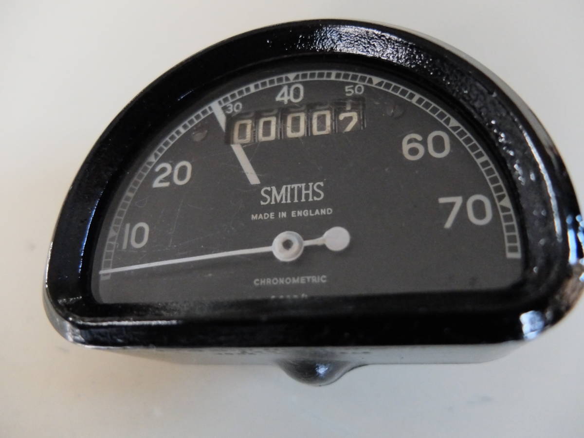 スミス クロノメトリック　スピードメーター 70マイル SMITHS CHRONOMETRIC SPEED METER BSA ノートン ベロセット マチレス AJS　_画像2