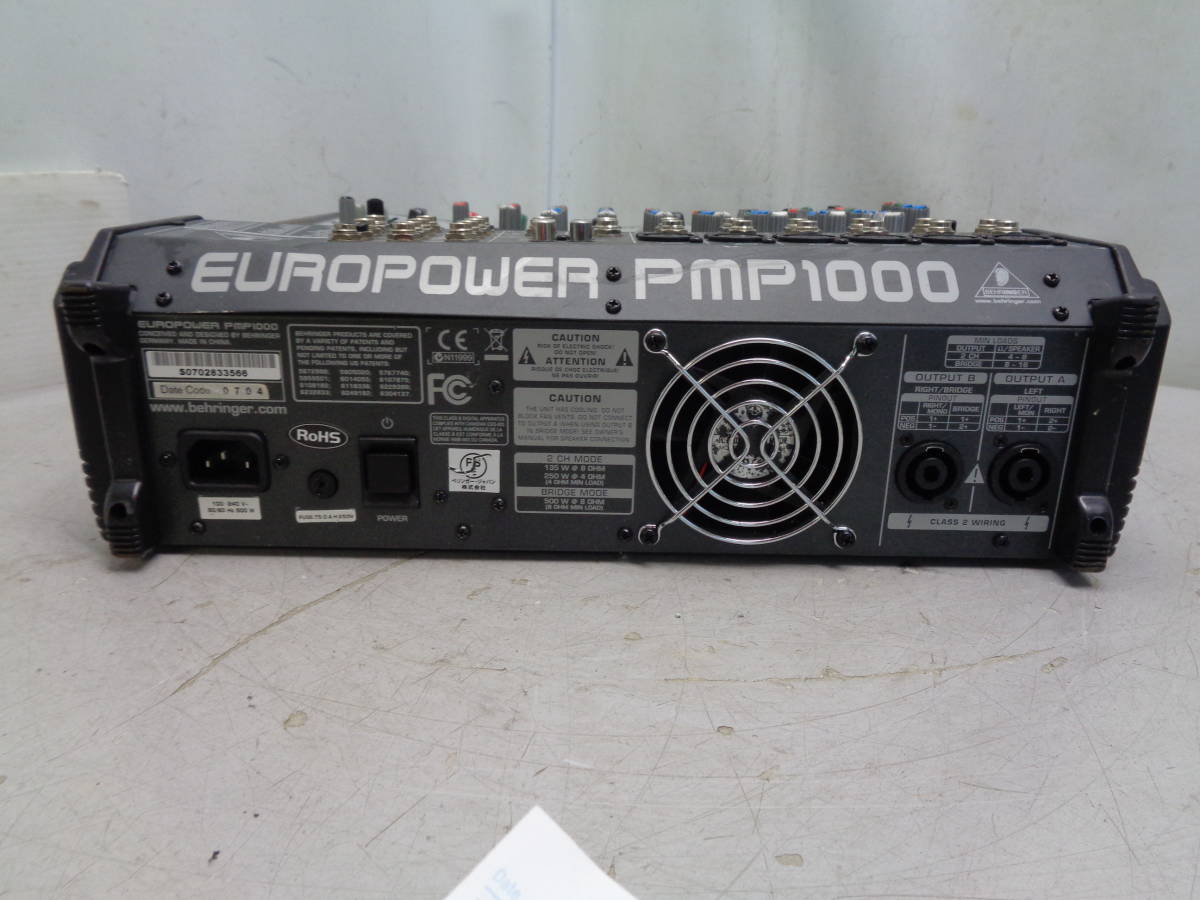 MK9611 BEHRINGER Behringer EUROPOWER миксер усилитель PMP1000