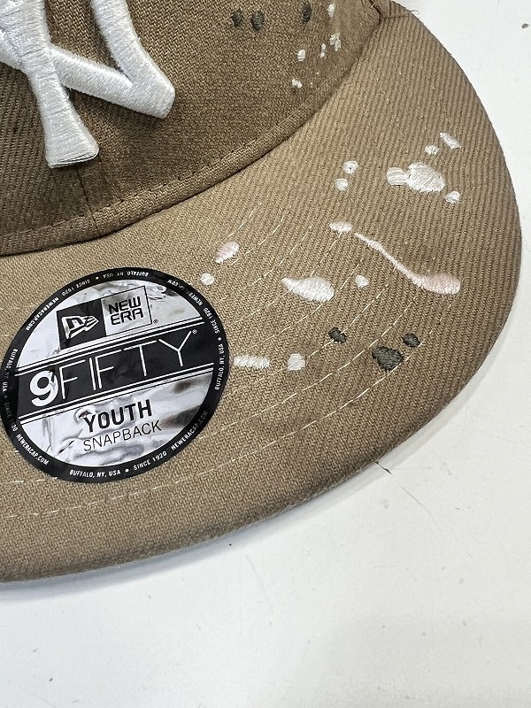 NEW ERA ニューエラ 帽子 キャップ キッズ 子供 ロゴ ペンキ ペイント USED 中古 R510_画像7