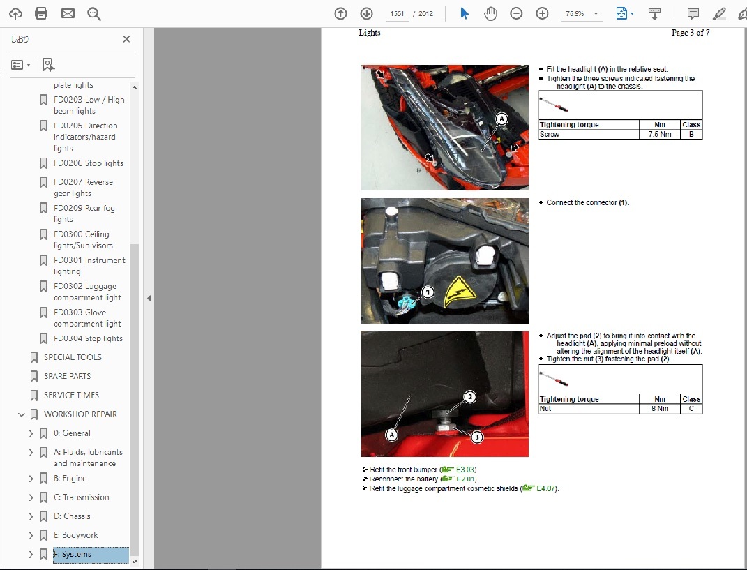  Ferrari 458 Work shop manual & wiring diagram service book 