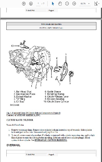 アウディ A6 C4（1995-1997）ワークショップ&リペアマニュアル&配線図_画像6