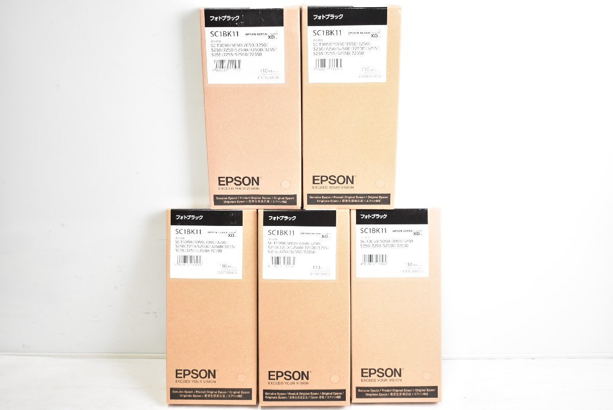 未使用 EPSON 純正 トナー SC1BK11 ブラック 5本 エプソン ITSIV91CI3J8-1-YR-J025-byebye