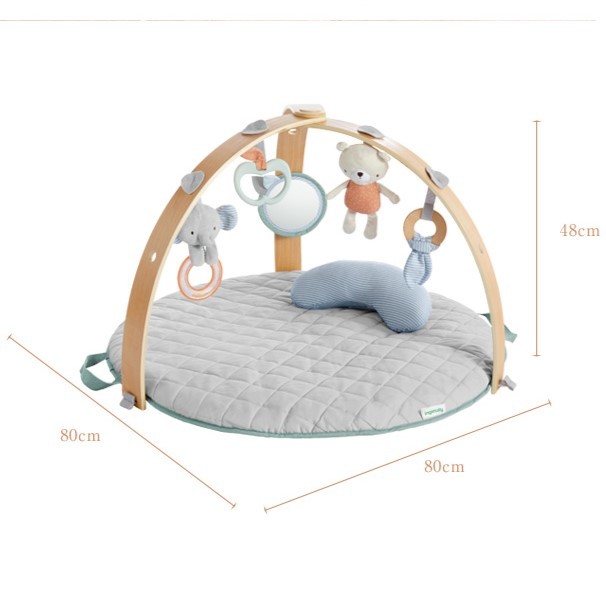  free shipping in jenyuitiingenuity cozy spot reversible baby gym play mat newborn baby soft toy extra #12266