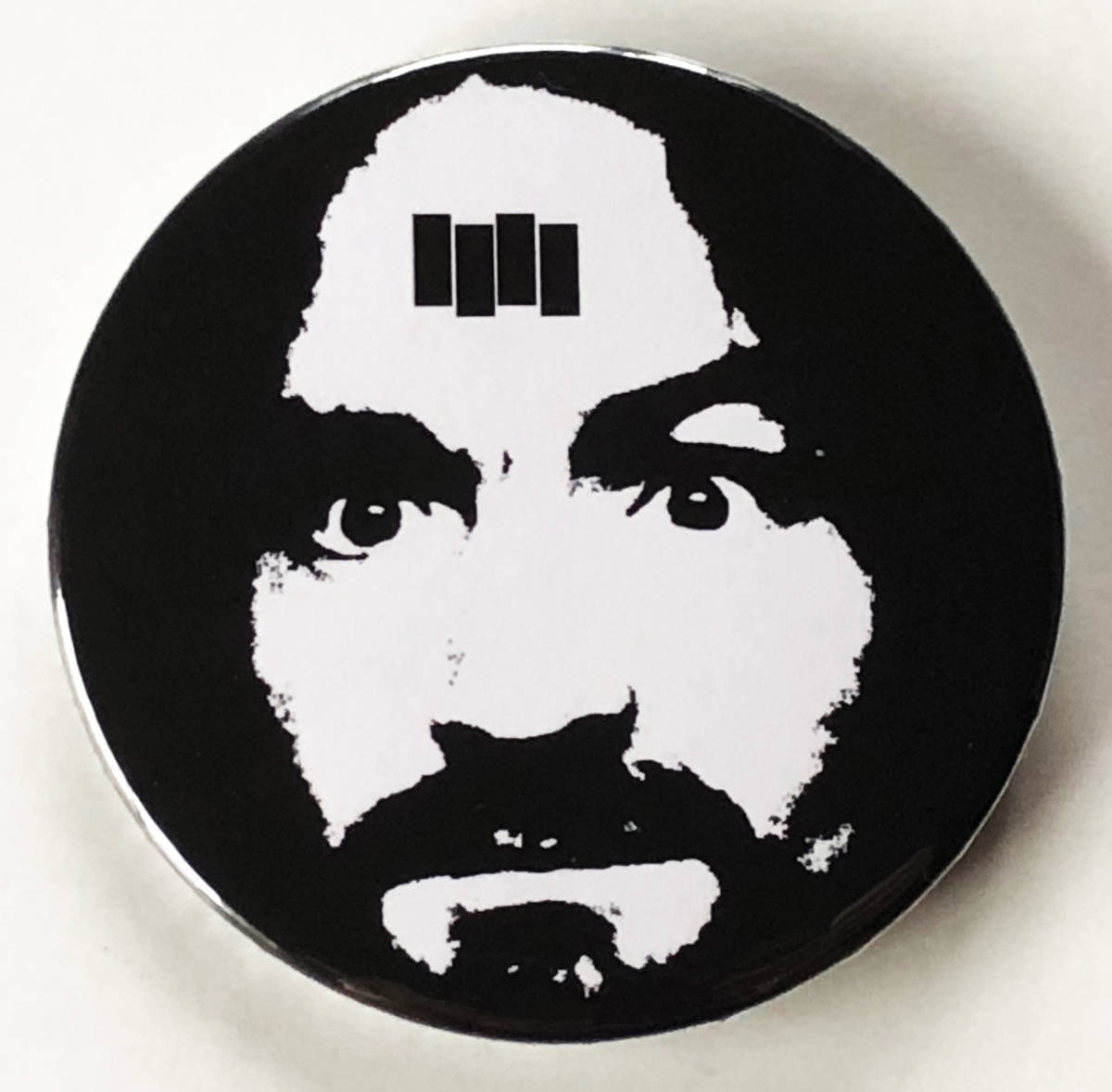 BLACK FLAG - Manson 缶バッジ 40mm #US #punk #80's cult killer punk rock #custom buttons_画像1