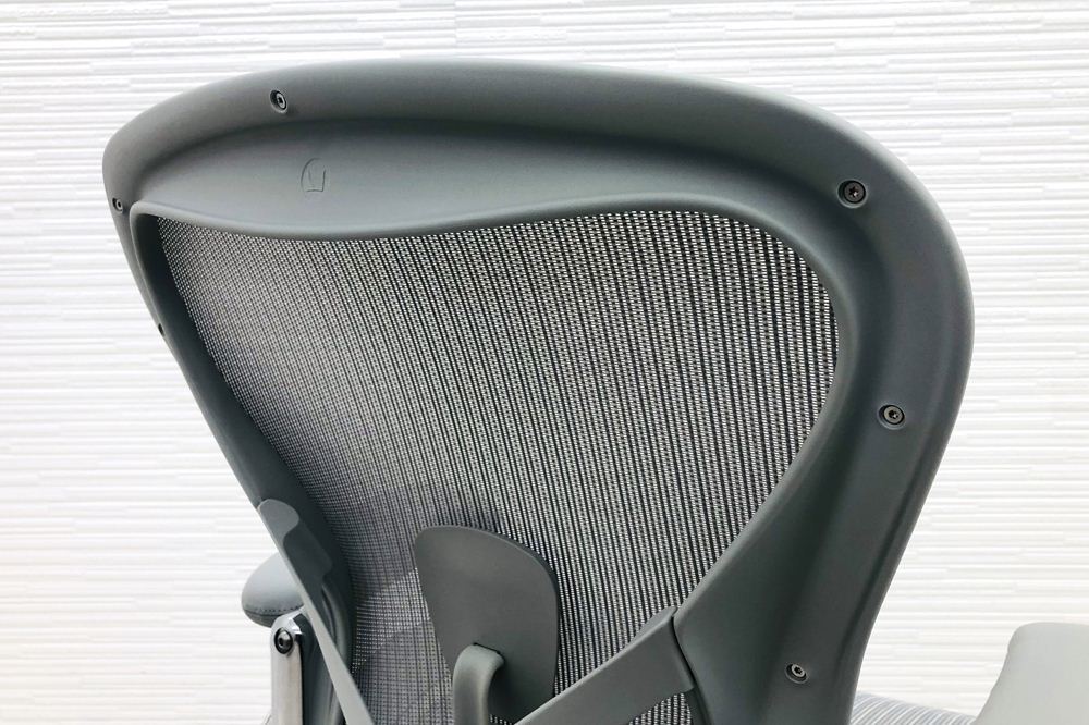 [ нераспечатанный не использовался товар ] Herman Miller Aaron стул li горчица B размер полностью оборудован б/у aluminium основа минерал кожа arm 