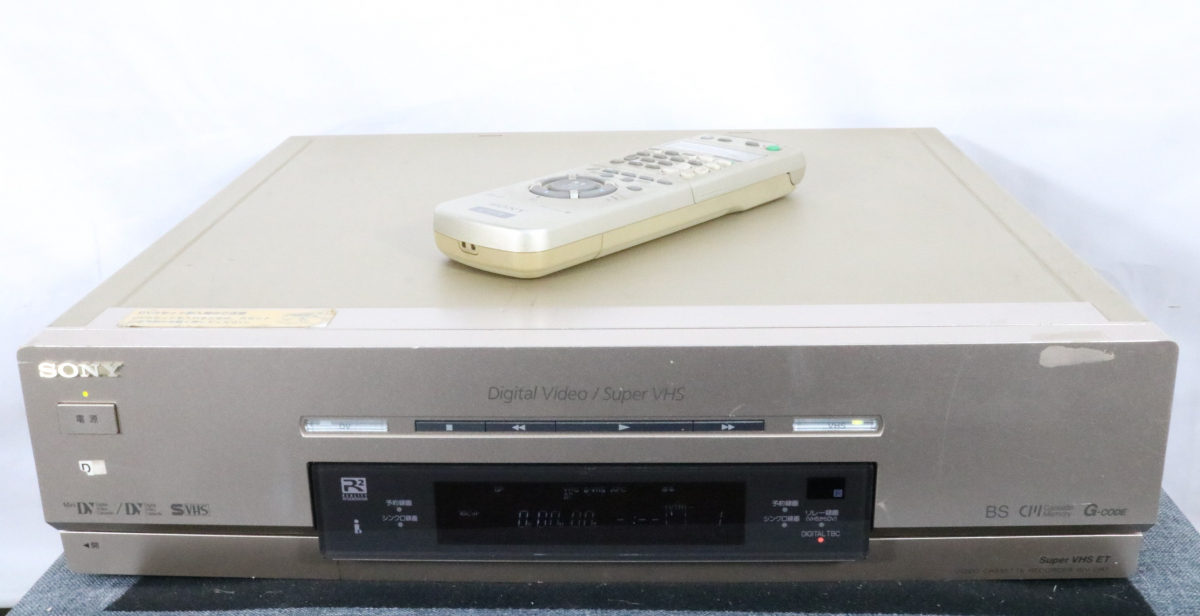 ト滝】SONY ソニー miniDV/DV S-VHS ビデオカセットレコーダー ダブル