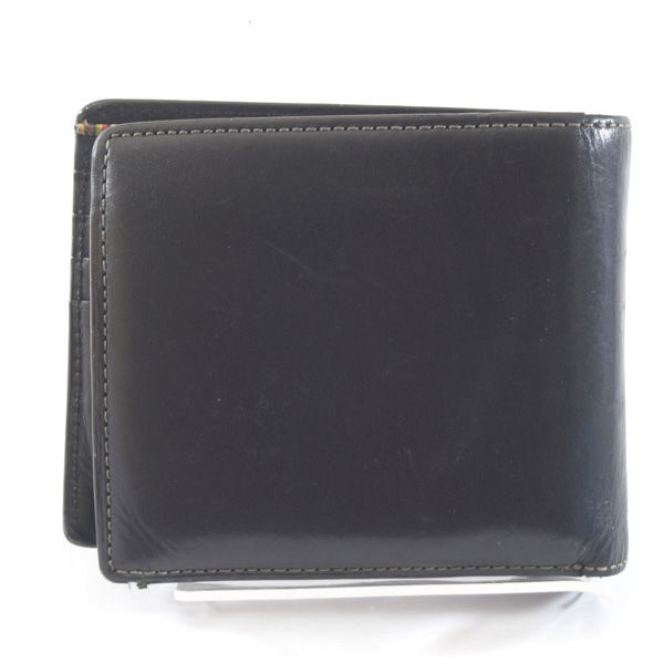 ■ ポールスミス 二つ折り財布 レザー 黒 コンパクト メンズ (0990011504)_画像2