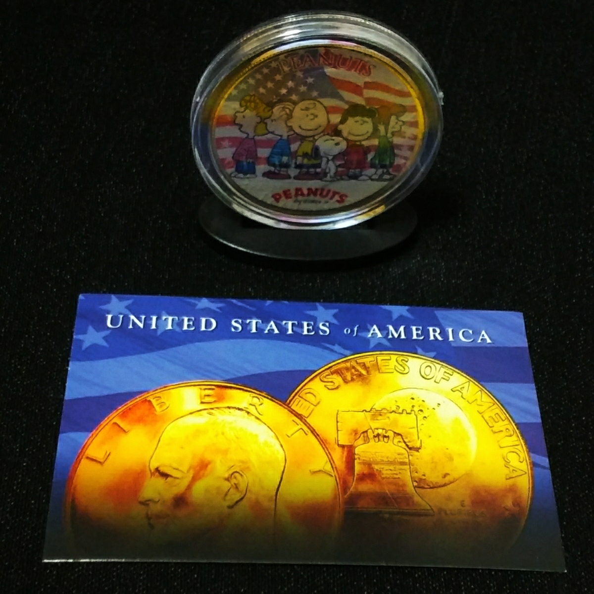  原文:希少！１円スタート！世界限定３７６個！スヌーピーファン必見！アメリカ１ドル記念コイン硬貨。もちろん新品、プレゼントにも最適です。