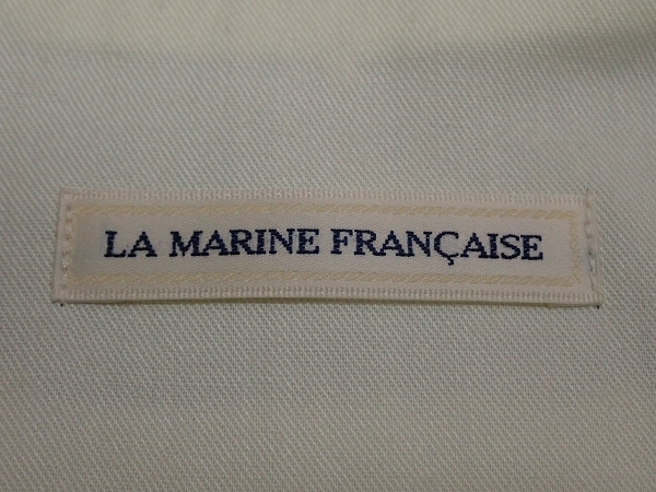 LA MARINE FRANCAISE ノーカラーコート□マリンフランセーズ/ボーダー/23*11*1-4_画像10