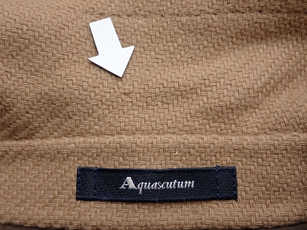 Aquascutum ダッフルコート・6F■アクアスキュータム/レディース/フード付き/100サイズ/23*11*4-19_画像9