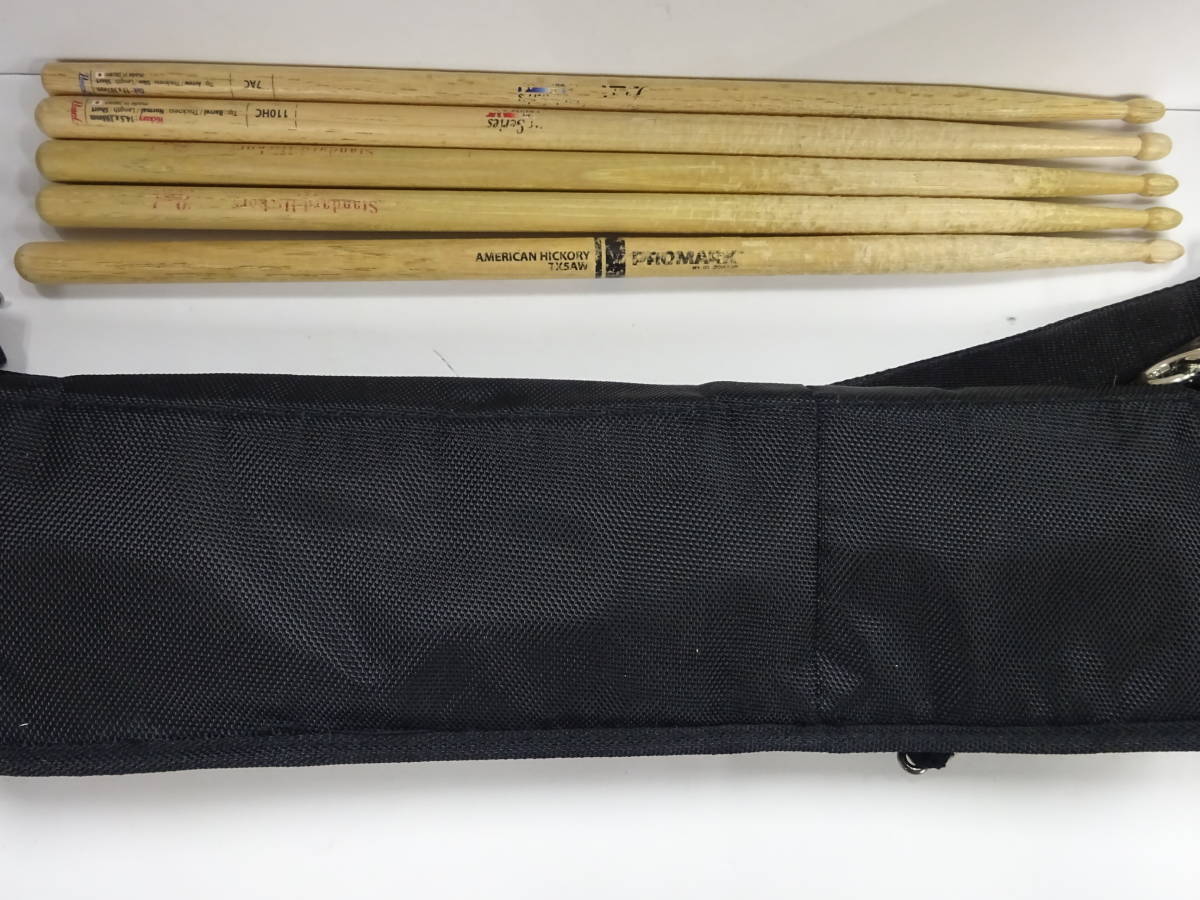 (.-A-16) drum stick case attaching pearl drum stick 4ps.@ D'Addario 1 pcs practice training used 