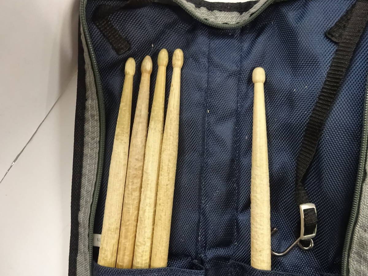 (.-A-16) drum stick case attaching pearl drum stick 4ps.@ D'Addario 1 pcs practice training used 