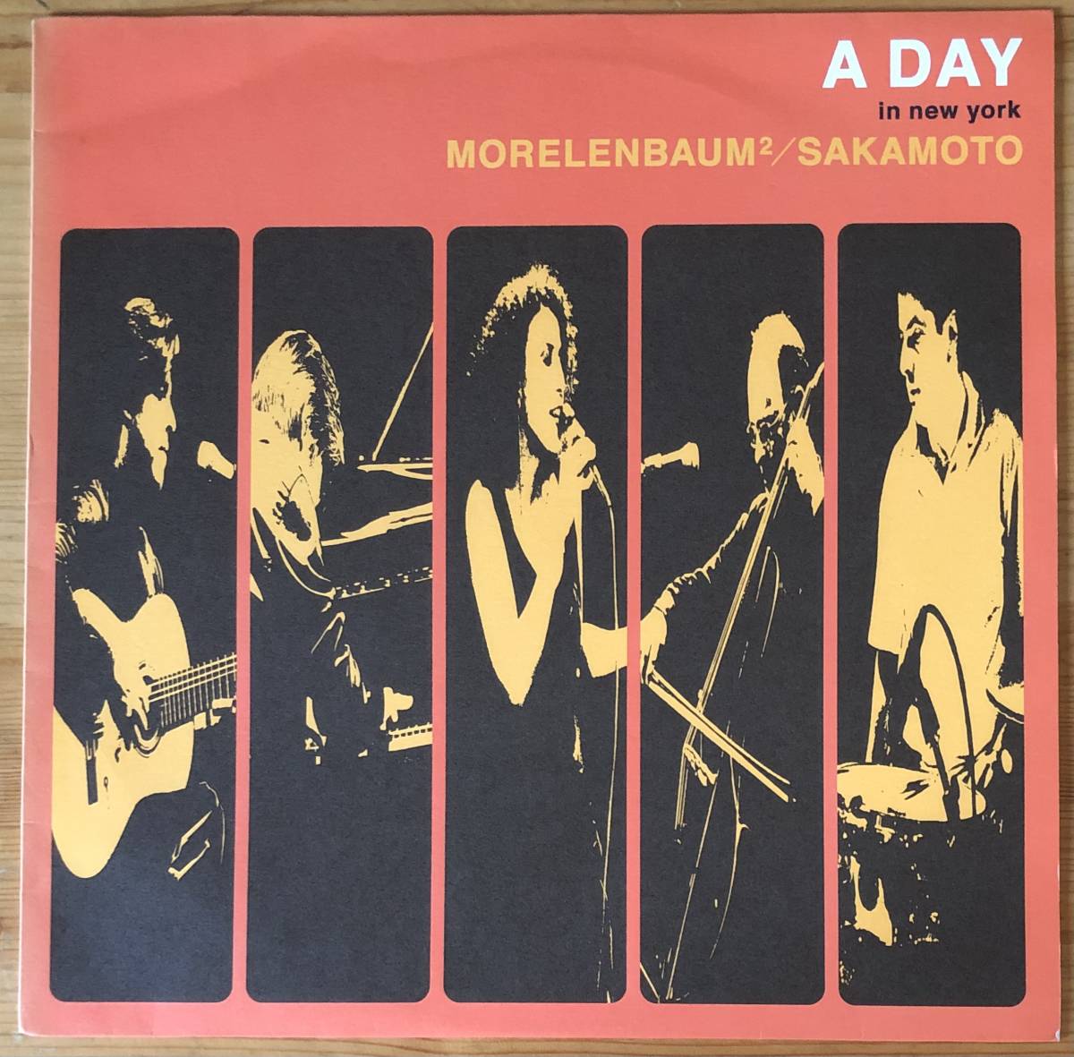 坂本龍一 / MORELENBAUM 2 SAKAMOTO / A DAY in new york LP レコード WQJL-86_画像1