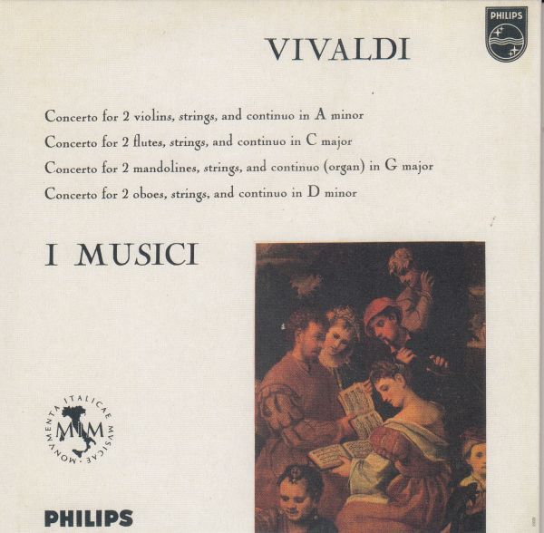 [CD/Philips]ヴィヴァルディ:2つのヴァイオリンのための協奏曲イ短調RV.523他/F.アーヨ(vn)&R.ミケルッチ(vn)&イ・ムジチ合奏団 1960.4_画像1