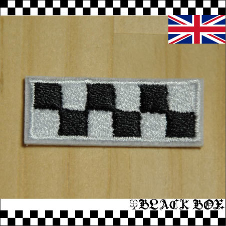 英国 インポート ワッペン パッチ 2TONE SKA スカ 市松 チェッカー MODS モッズ PUNK パンク イギリス ENGLAND イングランド UK GB 376SS_画像1