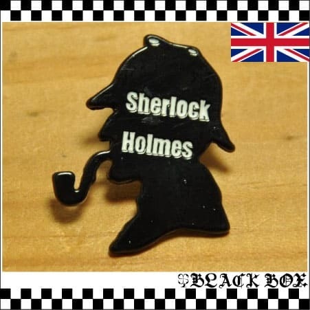 英国 インポート Pins Badge ピンズ ピンバッジ ラペルピン 画鋲 Sherlock Holmes シャーロックホームズ イギリス ENGLAND UK GB 362_画像1