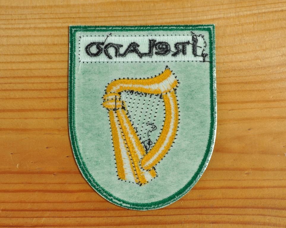 英国 インポート アイロン ワッペン パッチ IRELAND IRISH HARP アイルランド アイリッシュハープ PUNK パンク MODS モッズ 361_画像3