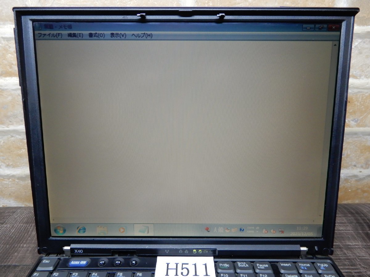 H511* rare goods *IBM*Think Pad X40*60GB hard disk * memory 1GB*12w liquid crystal laptop * present condition delivery goods 