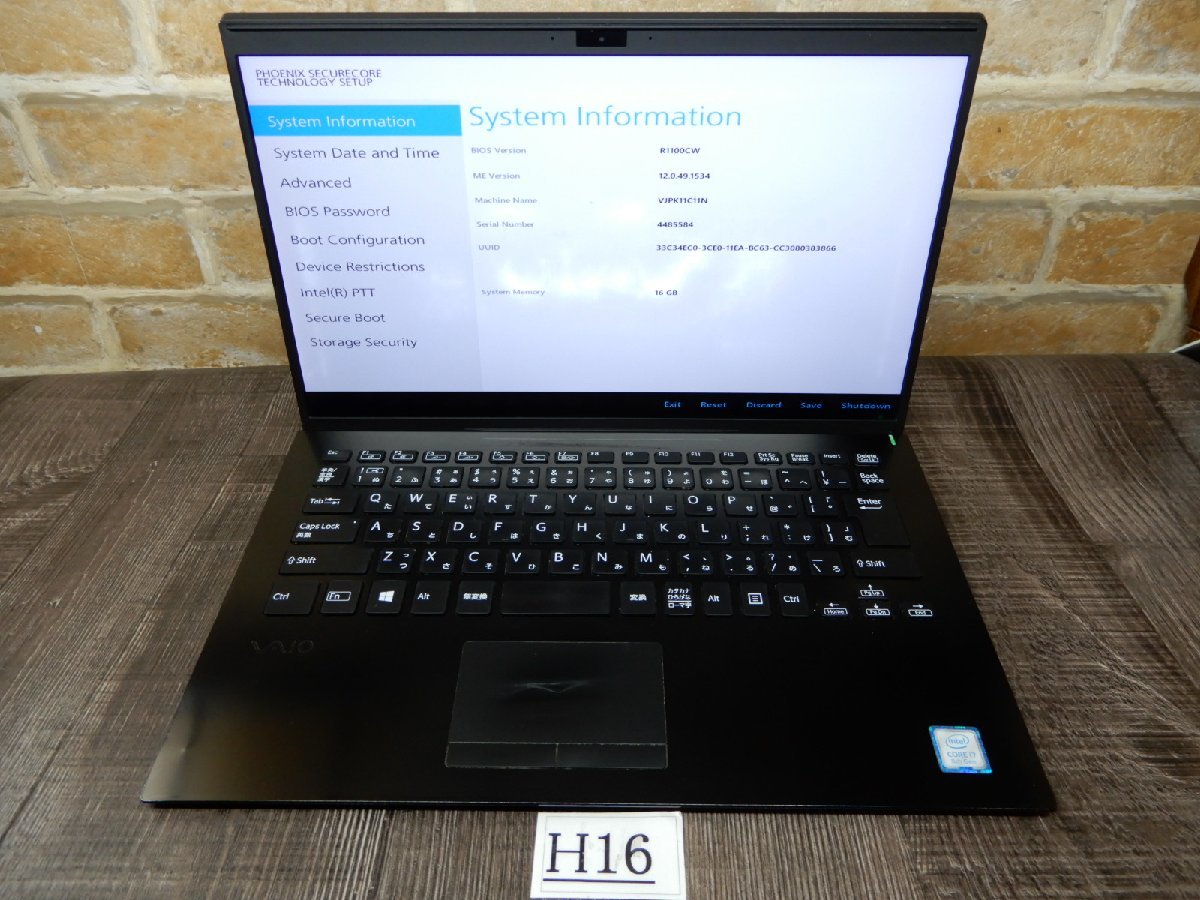 H16☆第8世代 Core i7★メモリ16GB★SONY★14Ｗ液晶モバイルノート★SONY★VAIO PRO PK☆ジャンク品_画像1