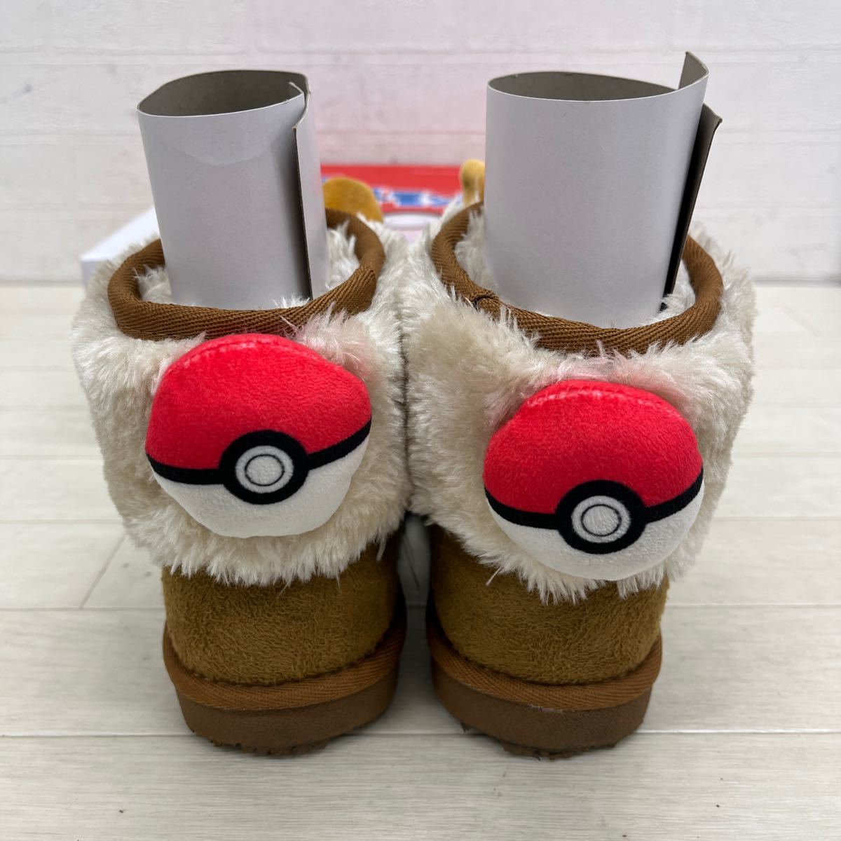 1263* Pokemon Pocket Monster Pokemon обувь обувь короткие сапоги i-bi Flat подошва кожзаменитель Kids женский 20.0