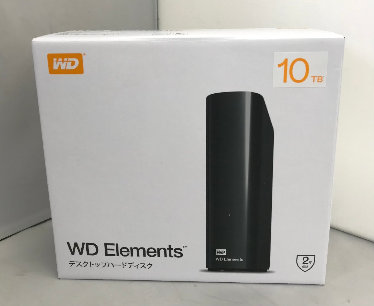 WD Elements デスクトップハードディスクドライブ 10TB USB3.0 外付けHHD WDBBKG0100HBK ウエスタンデジタル (管理番号：059108)