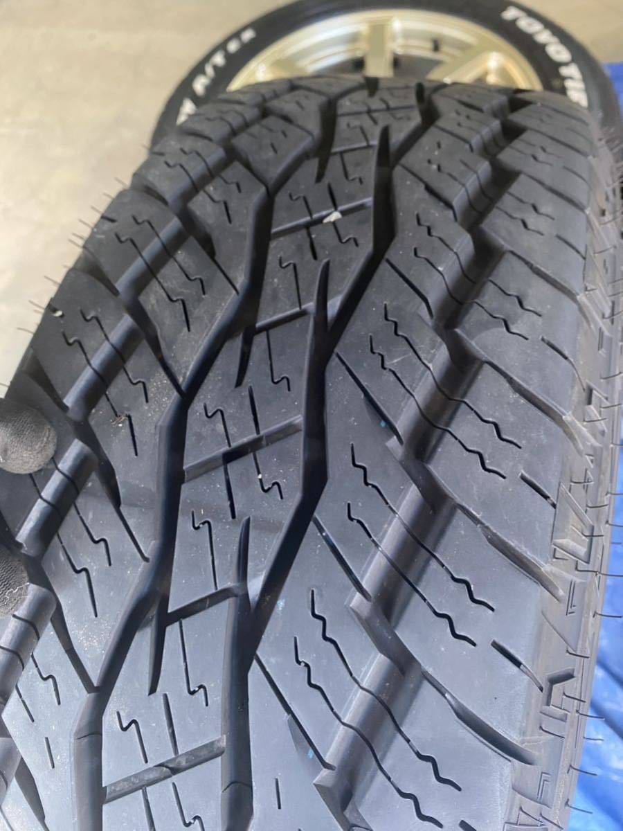 レイズRAYSレイズ ホムラHP07 18インチ限定ゴールドエディション 8J＋38 TOYO235/60R18タイヤホイール４本セットデリカ RAV4ハリアー美品 _画像6