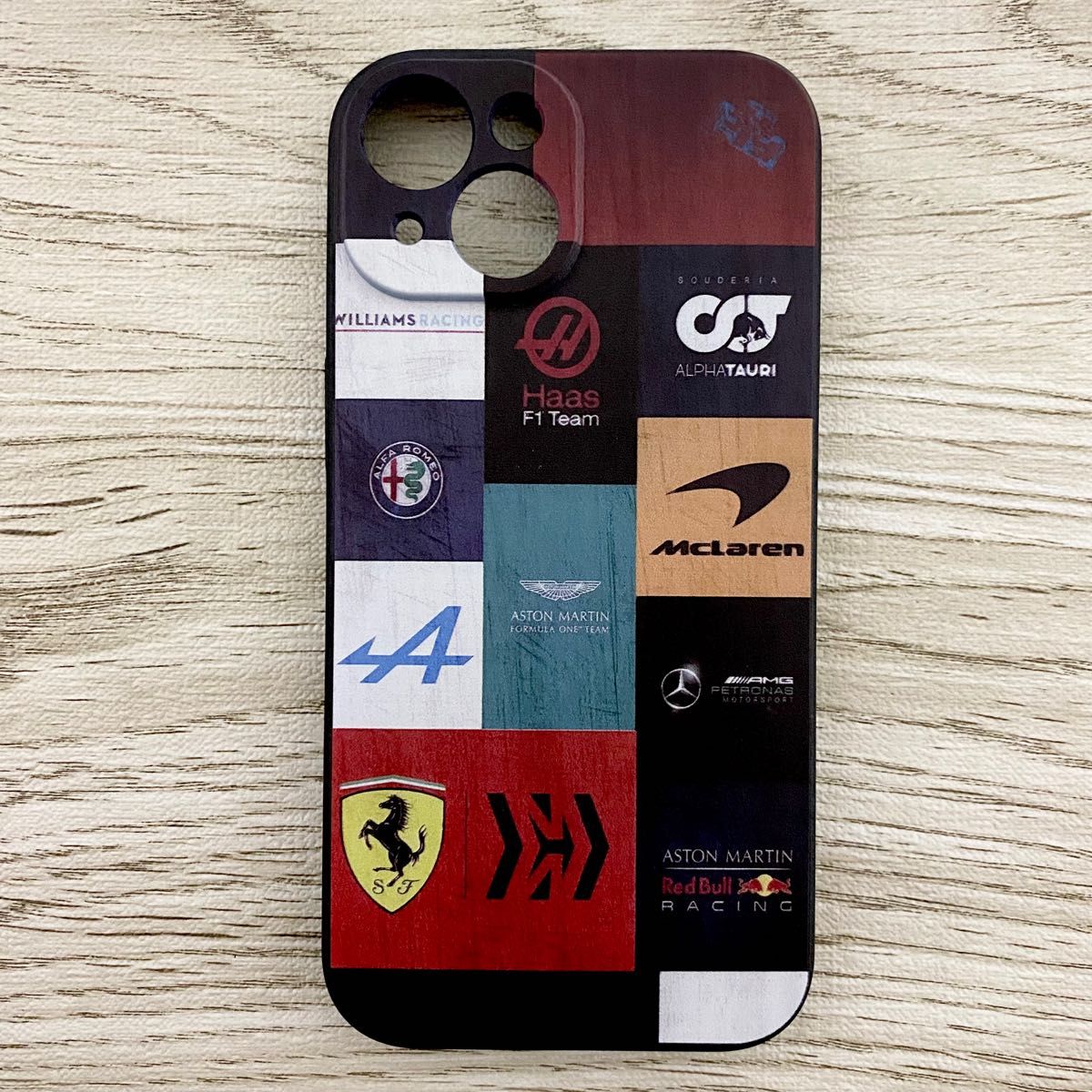 F1 チーム ロゴ iPhone 15 ケース メルセデス レッドブル フェラーリ マクラーレン ウィリアムズ