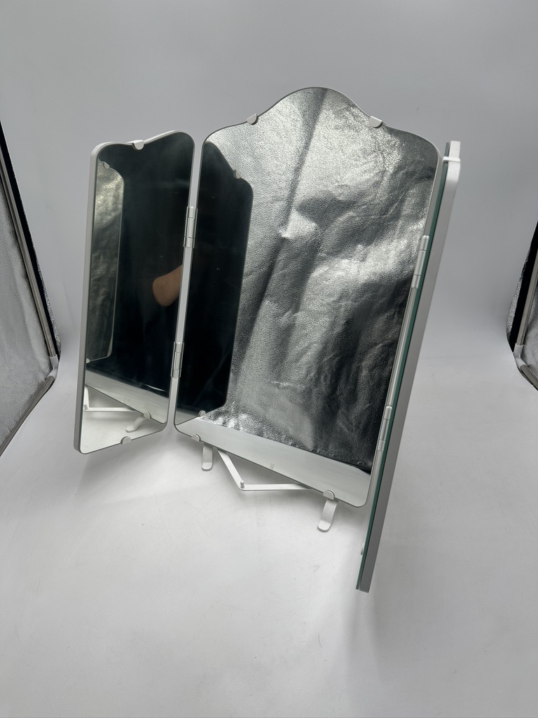 t0200 美品 IKEA イケア 三面鏡 インテリア 家具 鏡 ミラー ホワイト_画像2