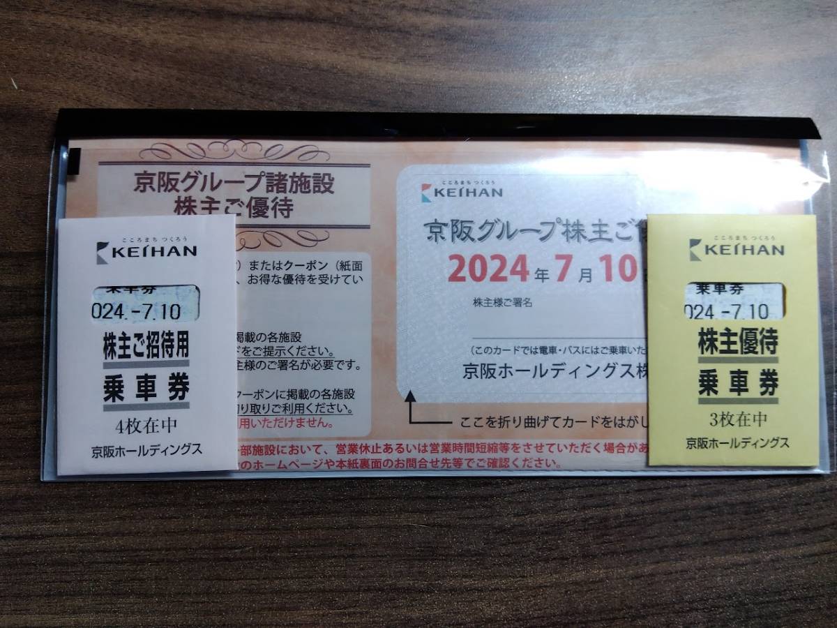 京阪株主優待　無料乗車券7枚　ひらかたパーク ＆ウインターカーニバル　他_画像1