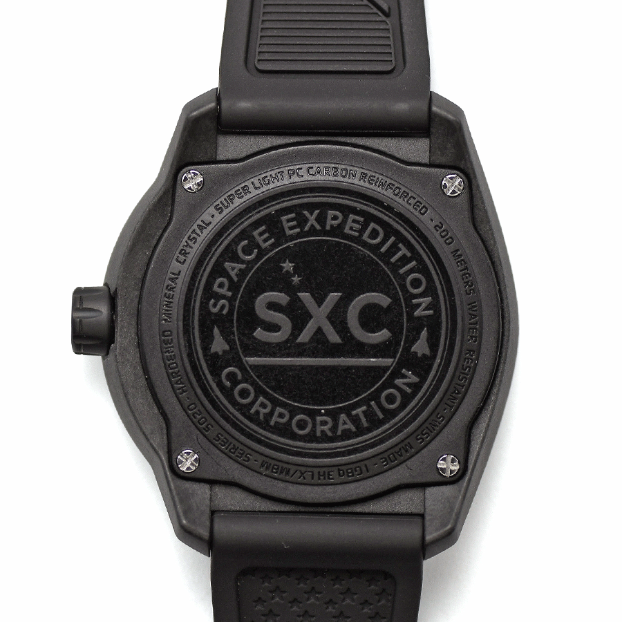 LUMINOX ルミノックス SXC PC CARBON GMT 5020 SERIES Ref.5027 XS クォーツ ウルトラライトカーボン メンズ 男性用 腕時計 新品同様_画像2
