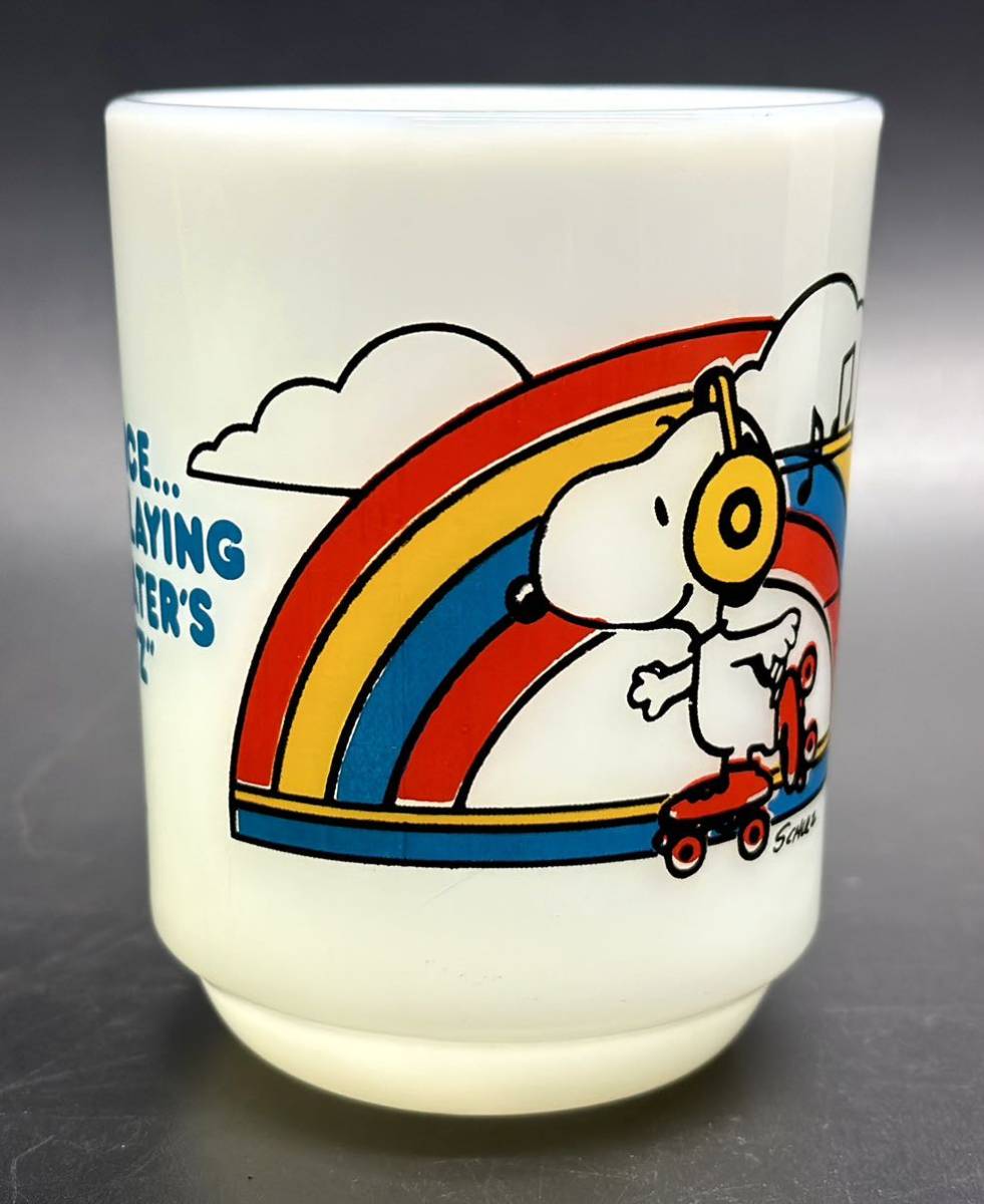 Fire King Snoopy Fire King Snoopy кружка Mug кружка стакан retro Vintage # Hyogo префектура Himeji город из J 23-987