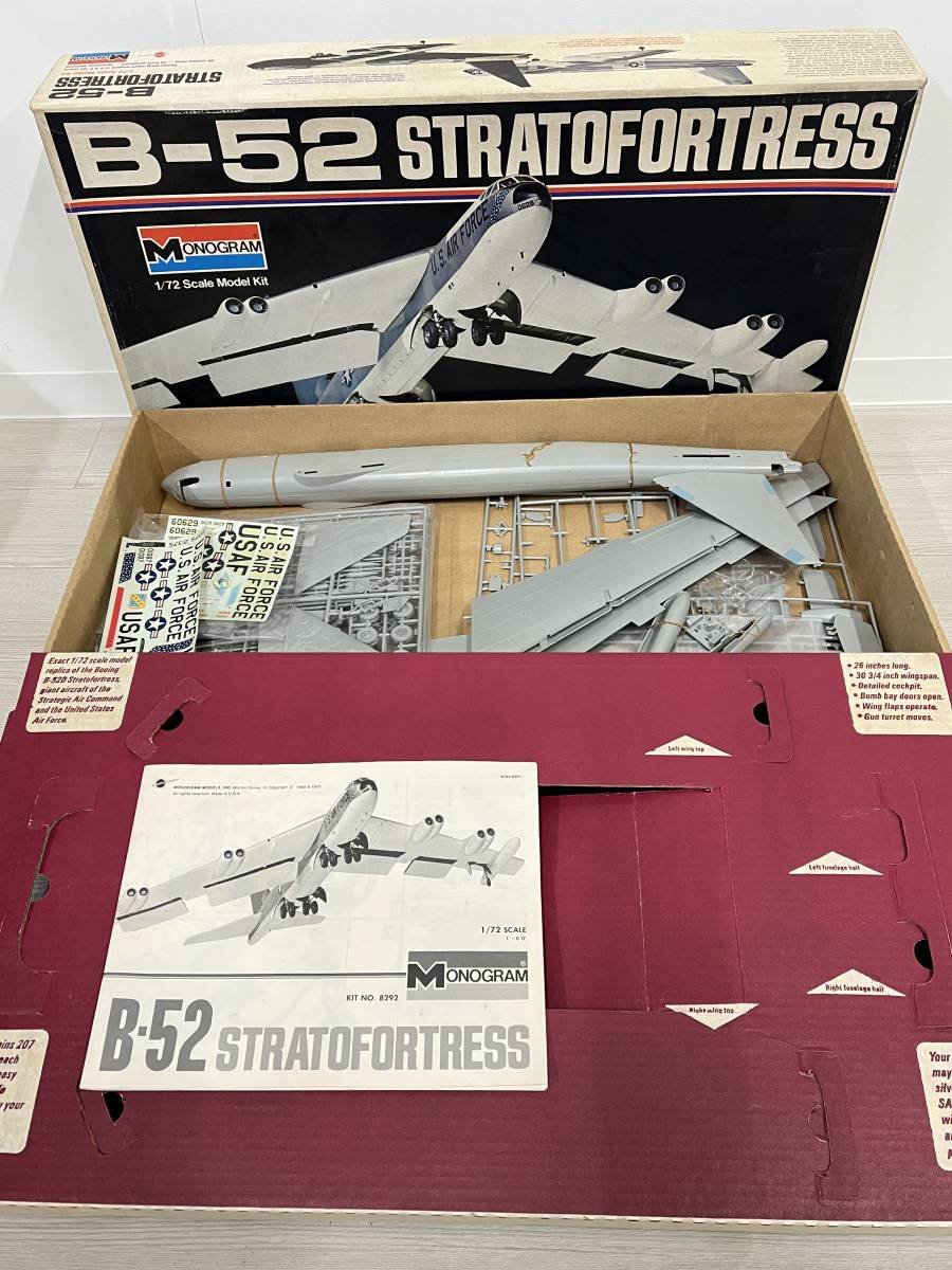 MONOGRAM モノグラム B-52 STRATOFORTRESS 戦略爆撃機 1/72 プラモデル 模型 モデルキット 元箱付き 当時物_画像2