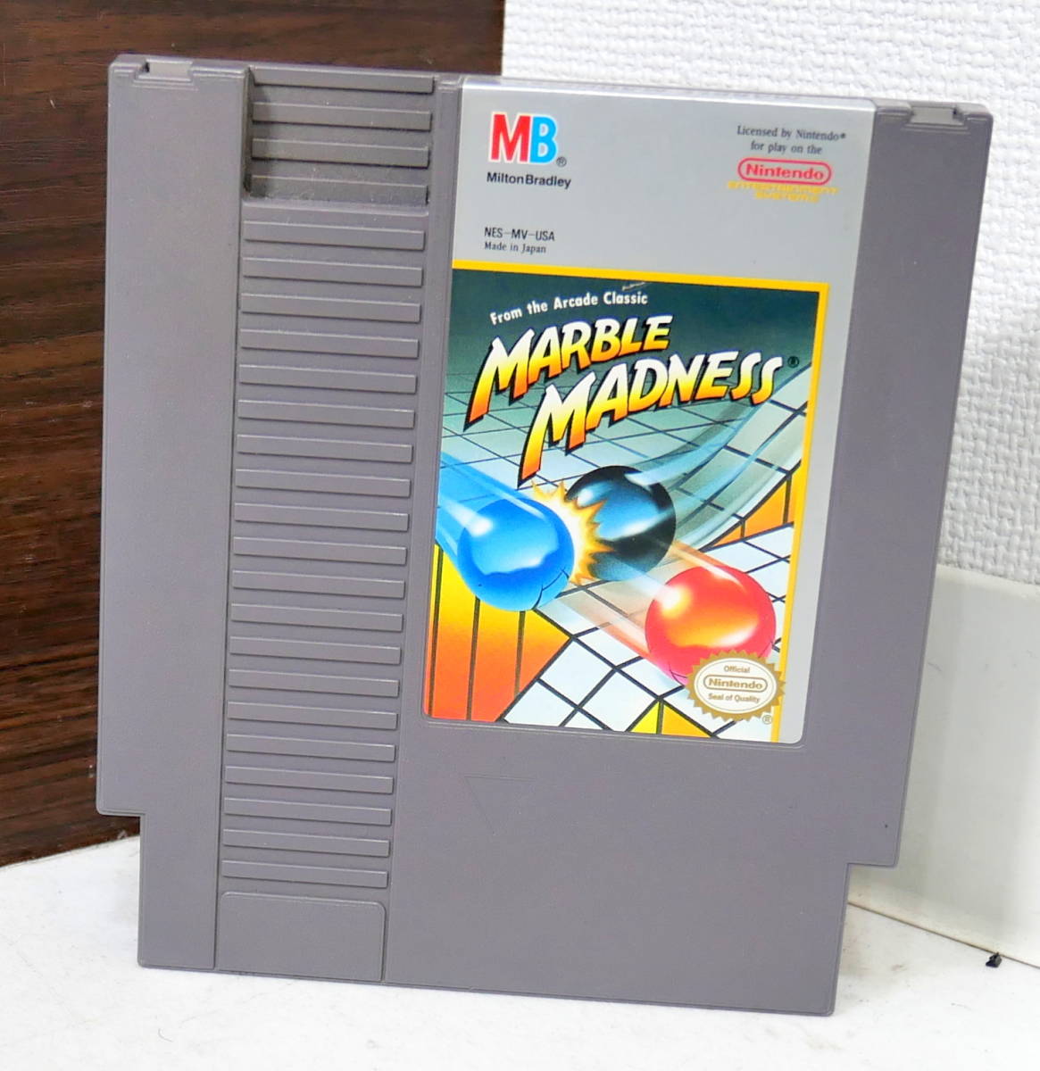 ▼送料180円(R512-B28)現状品 海外版 ファミコン/FC マーブルマッドネス Marble Madness NES MB 任天堂 Nintendoの画像2