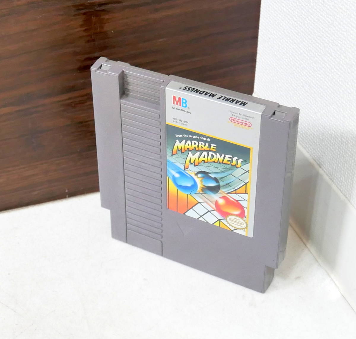 ▼送料180円(R512-B28)現状品 海外版 ファミコン/FC マーブルマッドネス Marble Madness NES MB 任天堂 Nintendoの画像1