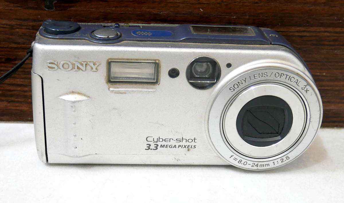 ▲(R512-B244)現状品 ソニー SONY Cyber-shot DSC-P1 3x バッテリーのみ付属 デジタルカメラ デジカメ_画像2