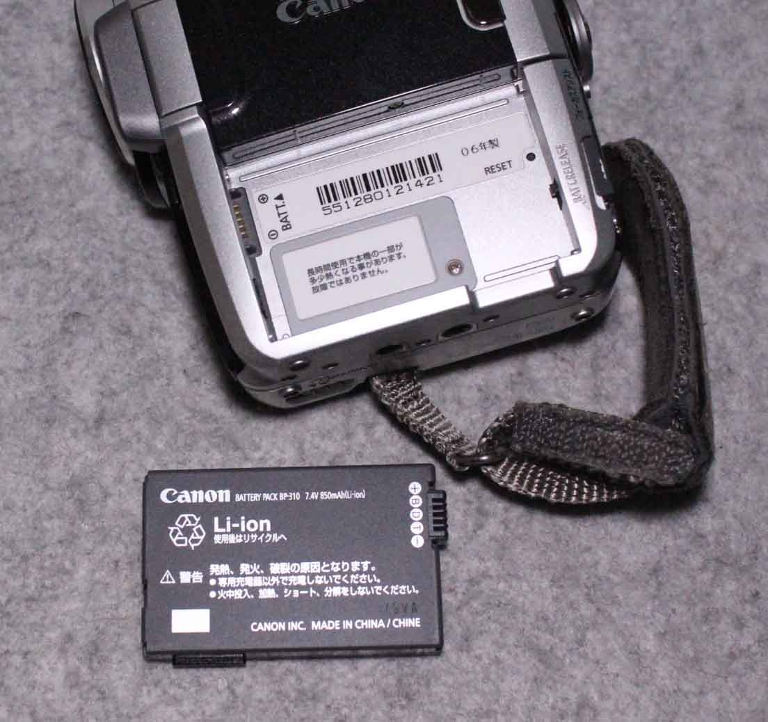 [ta160]canon デジタル　ビデオカメラ　HV10 キャノン　 digital video camera mini DV HDV 1080i BATTERY PACK BP-310_画像5