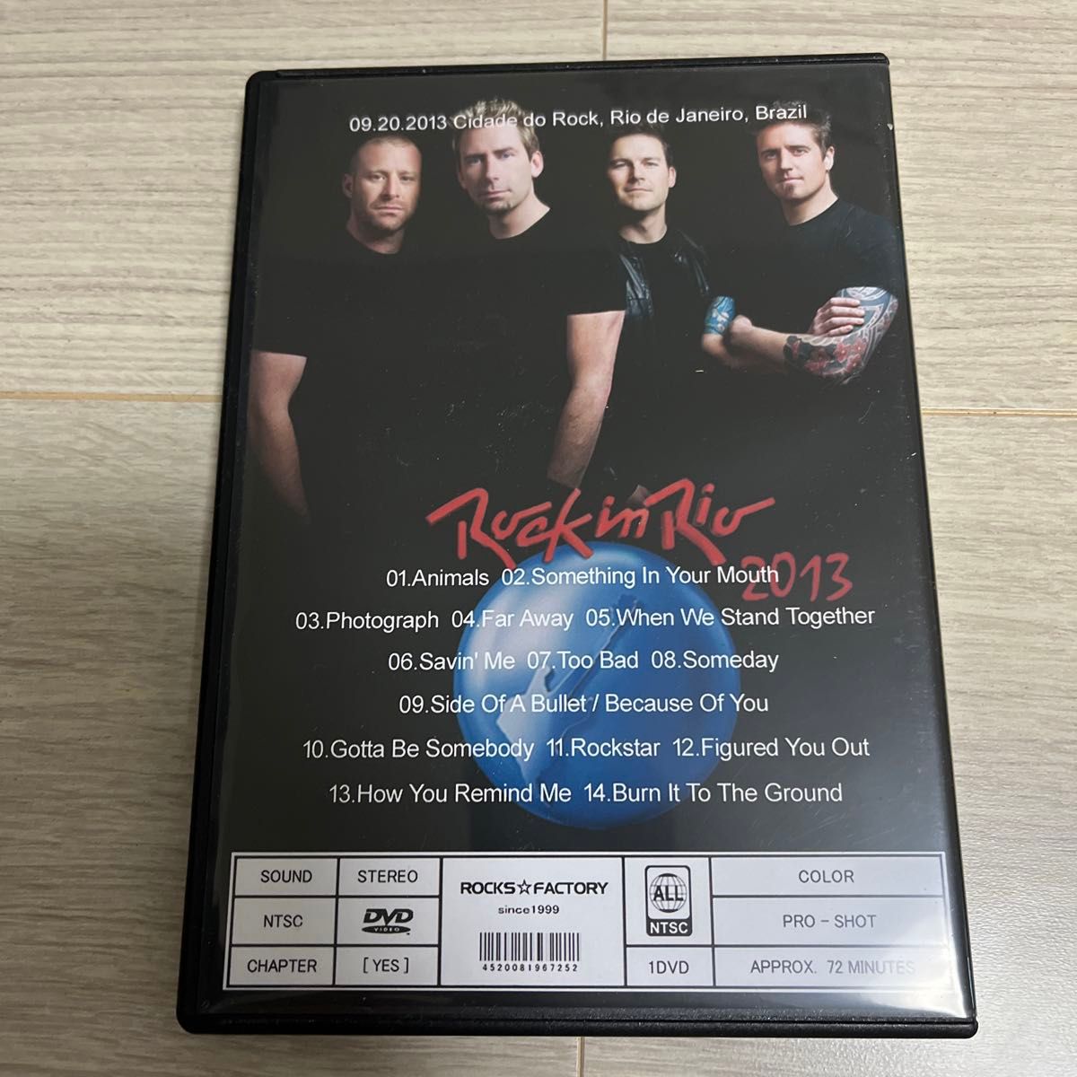 NICKELBACK ROCK IN RIO 2013 ニッケルバックDVD オルタナ ロック ハード メタル Live ライブ