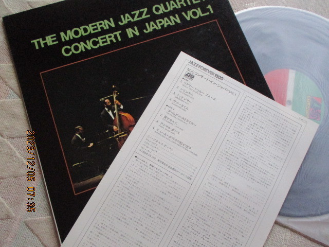 LP　　　THE MODERN JAZZ QUARTET CONCERT IN JAPAN VOL.1　　　　　　　　試聴ずみ_画像3