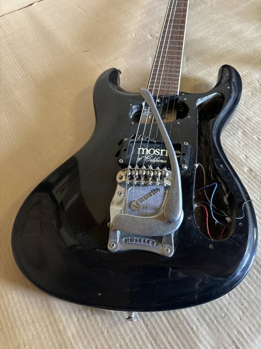 Y1649 モズライト エレキギター メイプル ローズウッド バスウッド ギター本体 傷あり 塗装済み_画像3