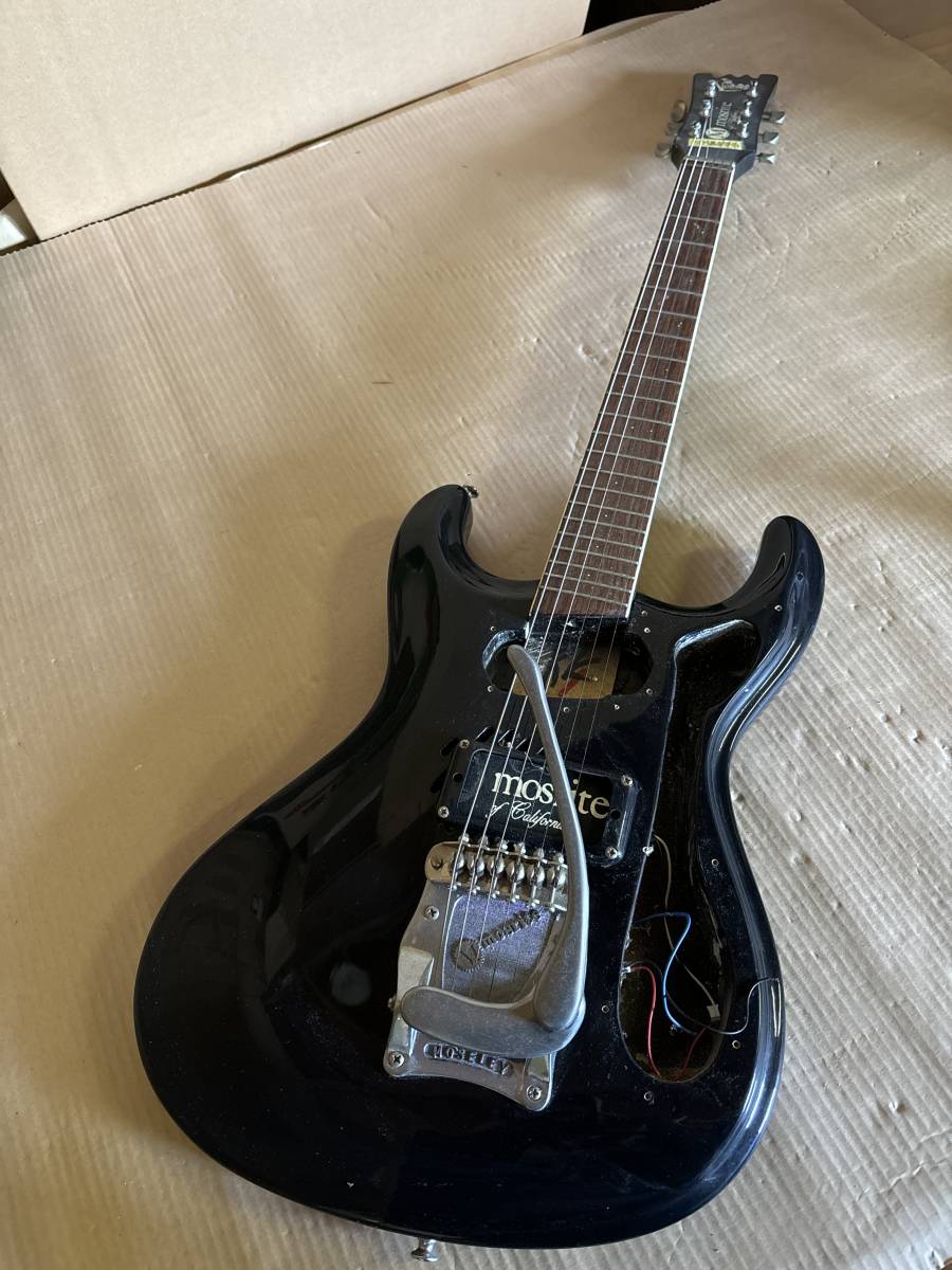 Y1649 モズライト エレキギター メイプル ローズウッド バスウッド ギター本体 傷あり 塗装済み_画像2