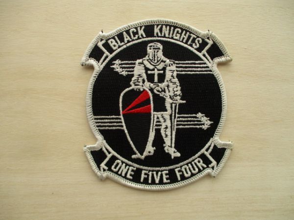 送料無料】アメリカ海軍BLACK KNIGHTSブラックナイツ米海軍パッチ刺繍