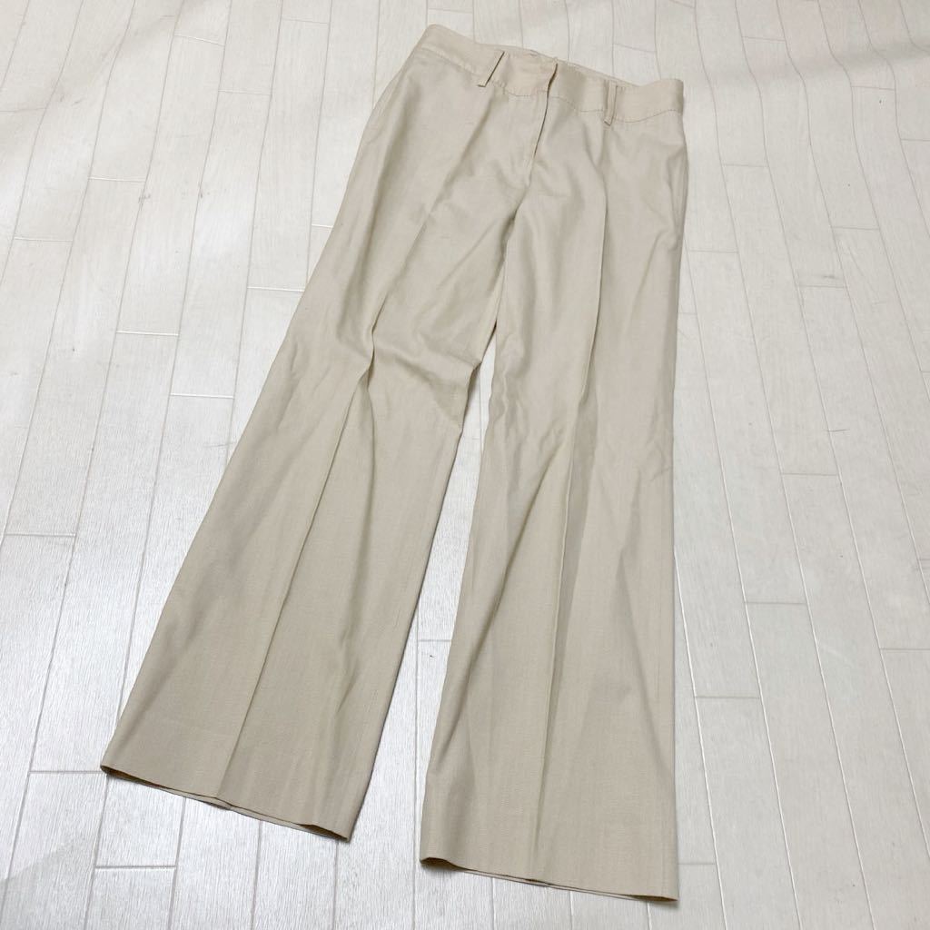 3762☆ UNITED ARROWS ユナイテッドアローズ ボトムス パンツ スラックス レディース 38 ベージュの画像1