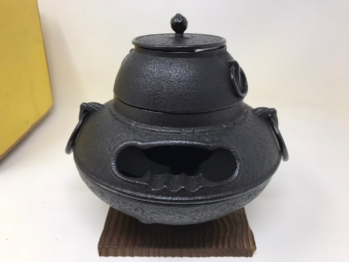 ◆南部鉄器 茶釜 茶道具 中古◆8936★_画像2