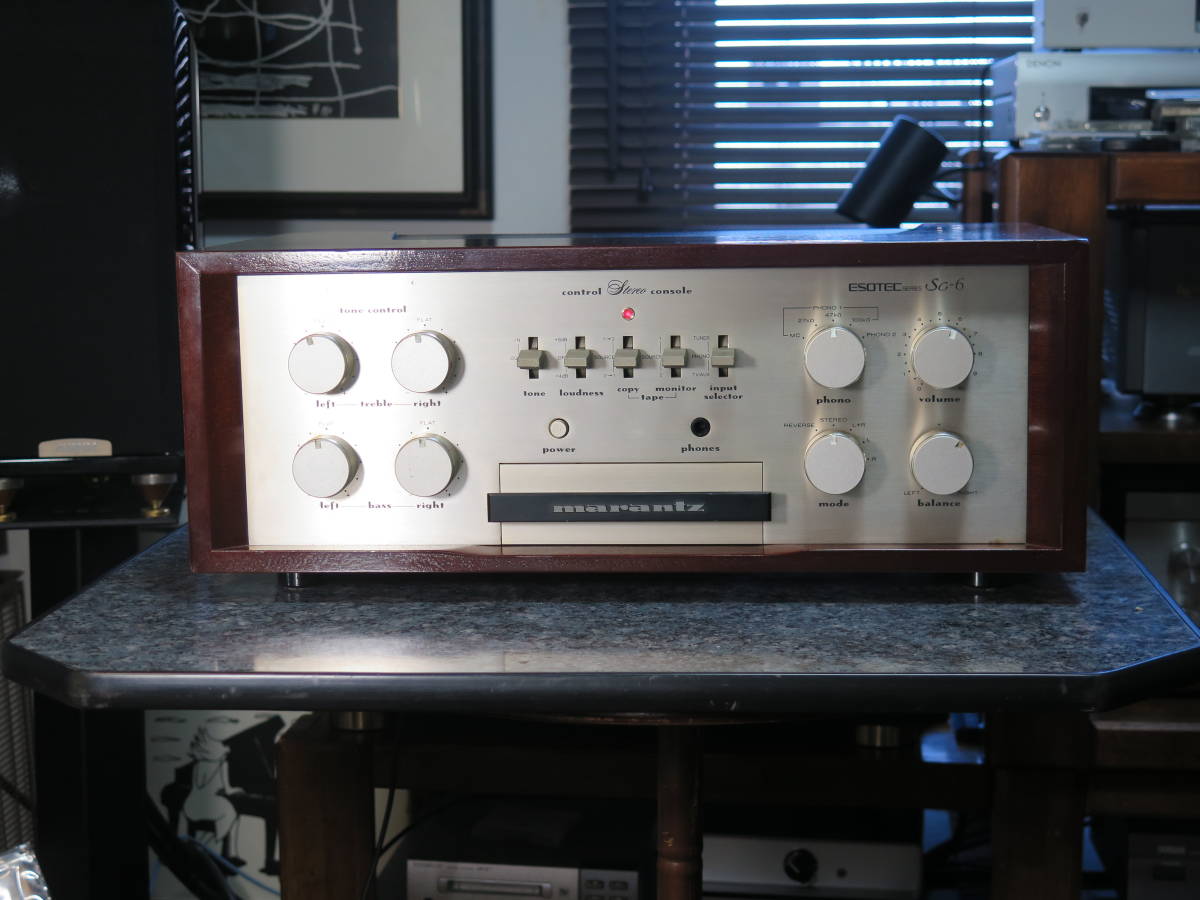  原文:ＭＡＲＡＮＴＺ　ＥＳＯＴＥＣシリーズ　コントロールアンプ　Ｍｏｄｅｌ　ＳＣ－６　現状品