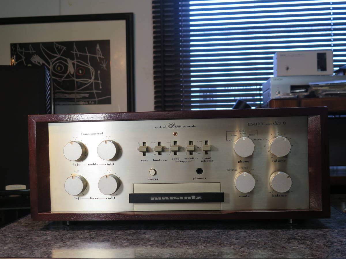  原文:ＭＡＲＡＮＴＺ　ＥＳＯＴＥＣシリーズ　コントロールアンプ　Ｍｏｄｅｌ　ＳＣ－６　現状品