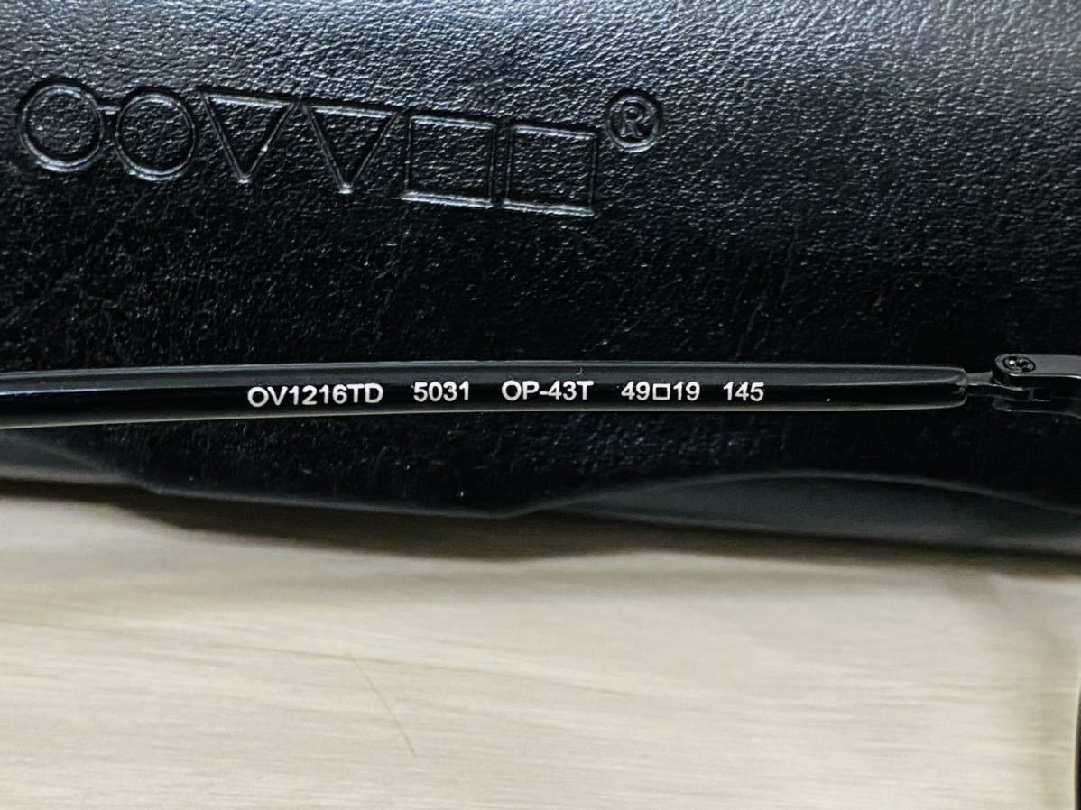 OLIVER PEOPLES オリバーピープルズ メガネフレーム OV1216TD 5031★メタルフレーム ブラック 伊達眼鏡 未使用 美品 _画像6