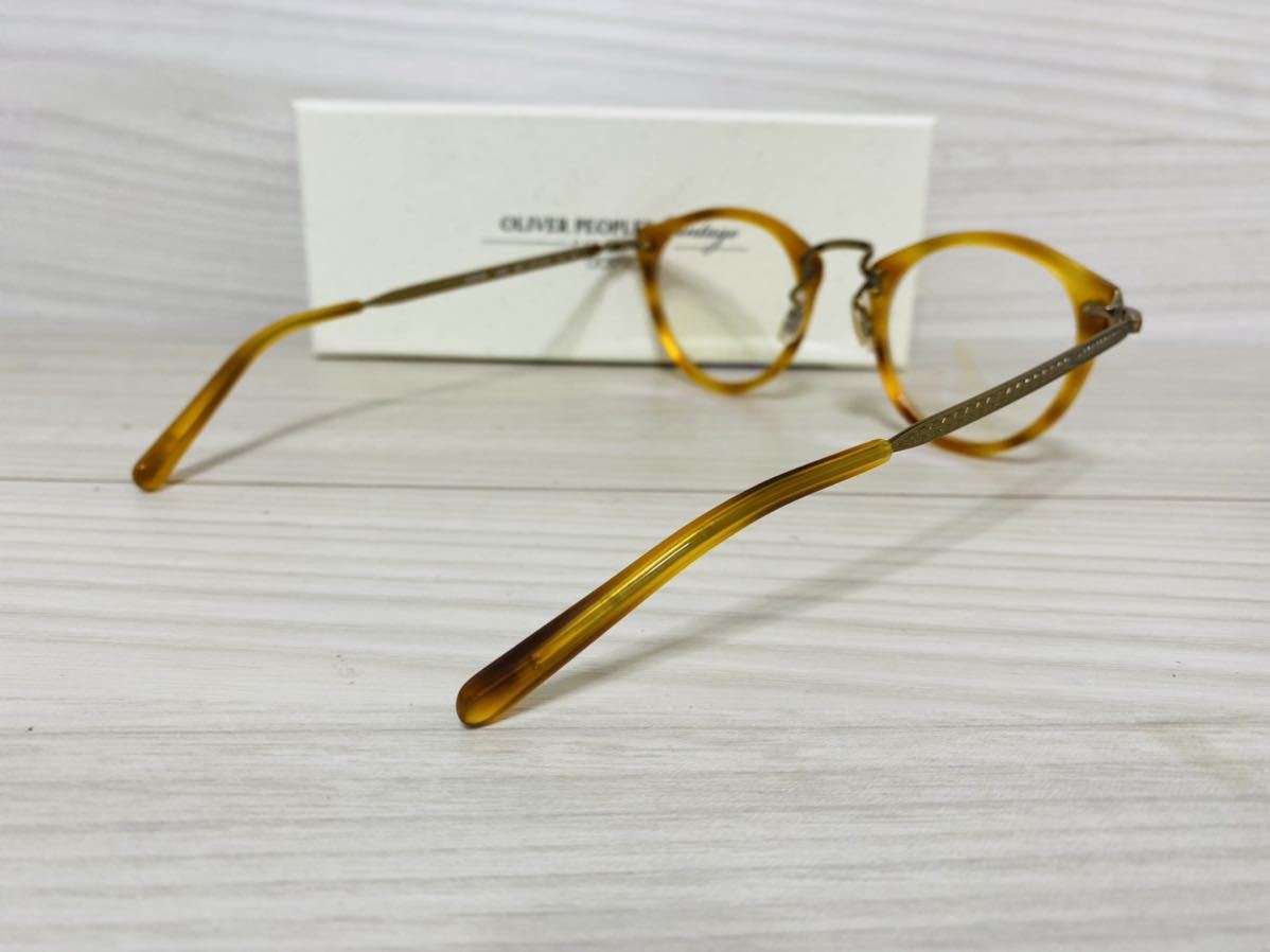 OLIVER PEOPLES オリバーピープルズ メガネフレーム OV5184 1382 505★Limited Edition 雅★ウェリントン ブロンド 鼈甲柄 未使用 美品 _画像5